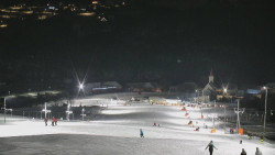 Horní část sjezdovky skiareálu Hlubočky