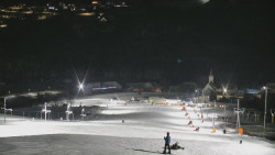 Horní část sjezdovky skiareálu Hlubočky