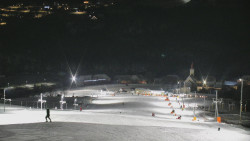 Horní část sjezdovky skiareálu Hlubočky