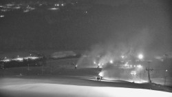 Horní část sjezdovky skiareálu Hlubočky