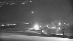 Horní část sjezdovky skiareálu Hlubočky