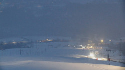 Horní část sjezdovky skiareálu Hlubočky