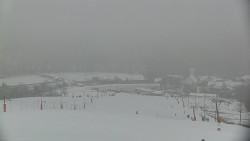 Horní část sjezdovky skiareálu Hlubočky