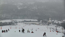 Horní část sjezdovky skiareálu Hlubočky