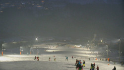 Horní část sjezdovky skiareálu Hlubočky