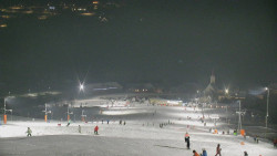 Horní část sjezdovky skiareálu Hlubočky