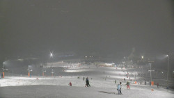 Horní část sjezdovky skiareálu Hlubočky