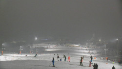 Horní část sjezdovky skiareálu Hlubočky