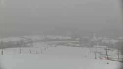 Horní část sjezdovky skiareálu Hlubočky