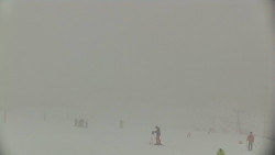 Horní část sjezdovky skiareálu Hlubočky