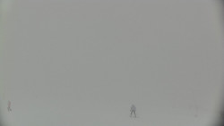 Horní část sjezdovky skiareálu Hlubočky