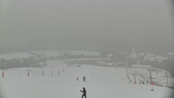 Horní část sjezdovky skiareálu Hlubočky