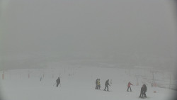 Horní část sjezdovky skiareálu Hlubočky