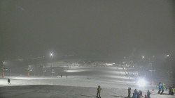 Horní část sjezdovky skiareálu Hlubočky