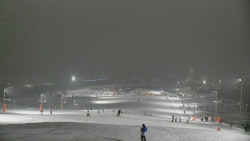 Horní část sjezdovky skiareálu Hlubočky