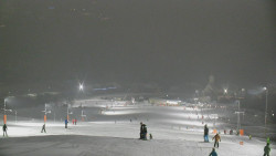 Horní část sjezdovky skiareálu Hlubočky