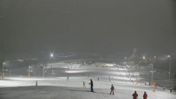 Horní část sjezdovky skiareálu Hlubočky