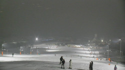 Horní část sjezdovky skiareálu Hlubočky