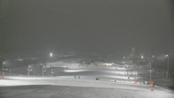 Horní část sjezdovky skiareálu Hlubočky