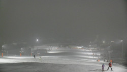 Horní část sjezdovky skiareálu Hlubočky