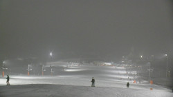 Horní část sjezdovky skiareálu Hlubočky