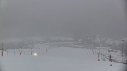 Horní část sjezdovky skiareálu Hlubočky