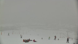 Horní část sjezdovky skiareálu Hlubočky