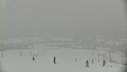 Horní část sjezdovky skiareálu Hlubočky