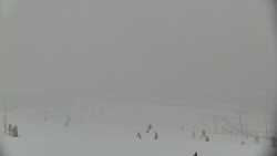 Horní část sjezdovky skiareálu Hlubočky