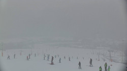 Horní část sjezdovky skiareálu Hlubočky