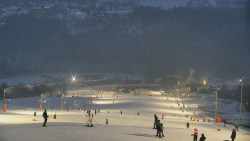 Horní část sjezdovky skiareálu Hlubočky