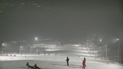 Horní část sjezdovky skiareálu Hlubočky