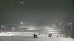 Horní část sjezdovky skiareálu Hlubočky