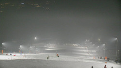 Horní část sjezdovky skiareálu Hlubočky