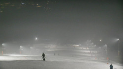 Horní část sjezdovky skiareálu Hlubočky