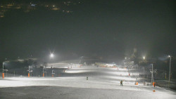 Horní část sjezdovky skiareálu Hlubočky