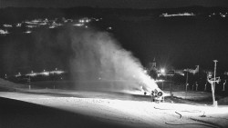 Horní část sjezdovky skiareálu Hlubočky