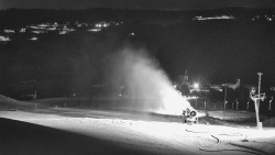 Horní část sjezdovky skiareálu Hlubočky