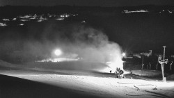 Horní část sjezdovky skiareálu Hlubočky