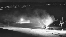 Horní část sjezdovky skiareálu Hlubočky