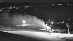 Horní část sjezdovky skiareálu Hlubočky