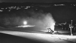 Horní část sjezdovky skiareálu Hlubočky