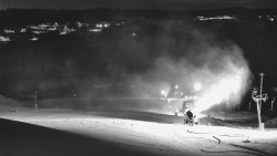 Horní část sjezdovky skiareálu Hlubočky