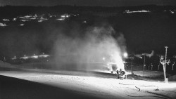 Horní část sjezdovky skiareálu Hlubočky