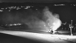 Horní část sjezdovky skiareálu Hlubočky