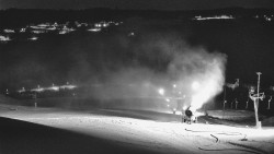 Horní část sjezdovky skiareálu Hlubočky