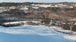 Horní část sjezdovky skiareálu Hlubočky