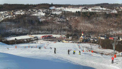 Horní část sjezdovky skiareálu Hlubočky