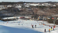 Horní část sjezdovky skiareálu Hlubočky