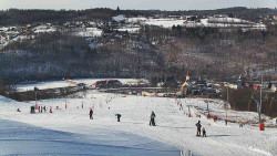 Horní část sjezdovky skiareálu Hlubočky